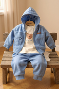 Baby boy cotton outfit 3 pieces