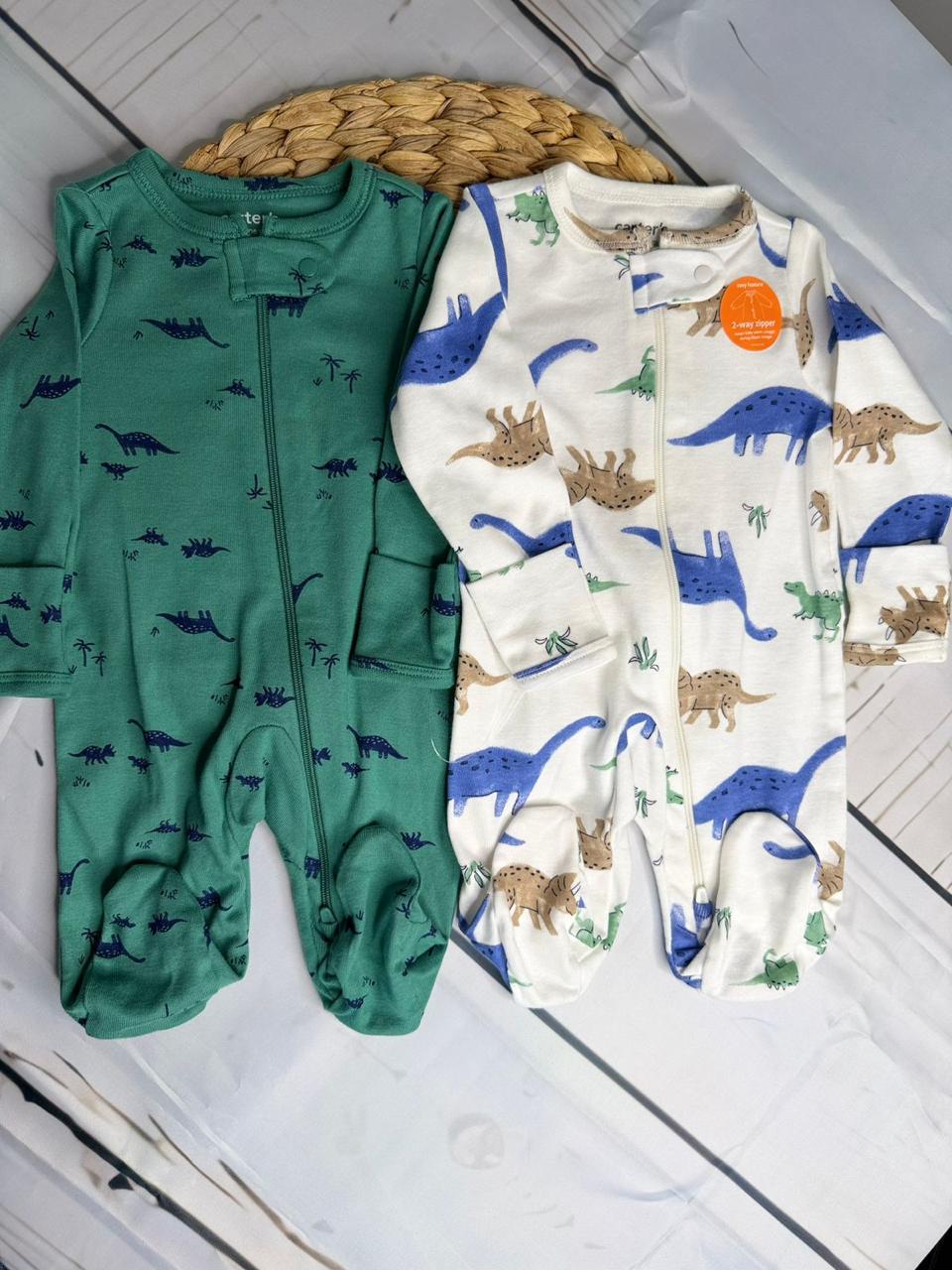 green and white double set