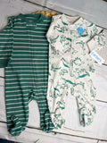 grey and green double sets